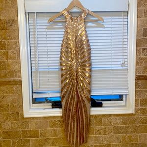 Rose Gold Sequin Dress
